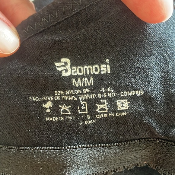 Baomosi Lot Of Two 2 Wire Free Nursing Bras Sz M Black Grey Motherhood Maternity - Picture 2 of 11